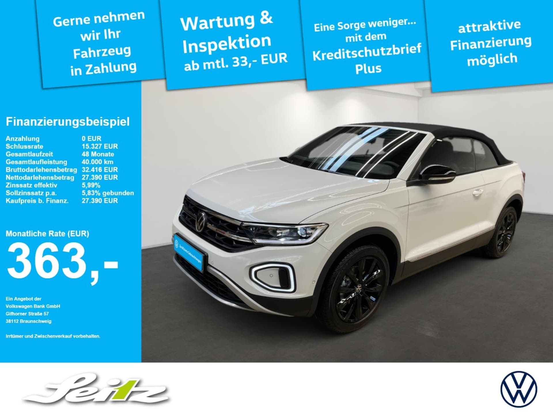 Volkswagen T-Roc Cabriolet Style