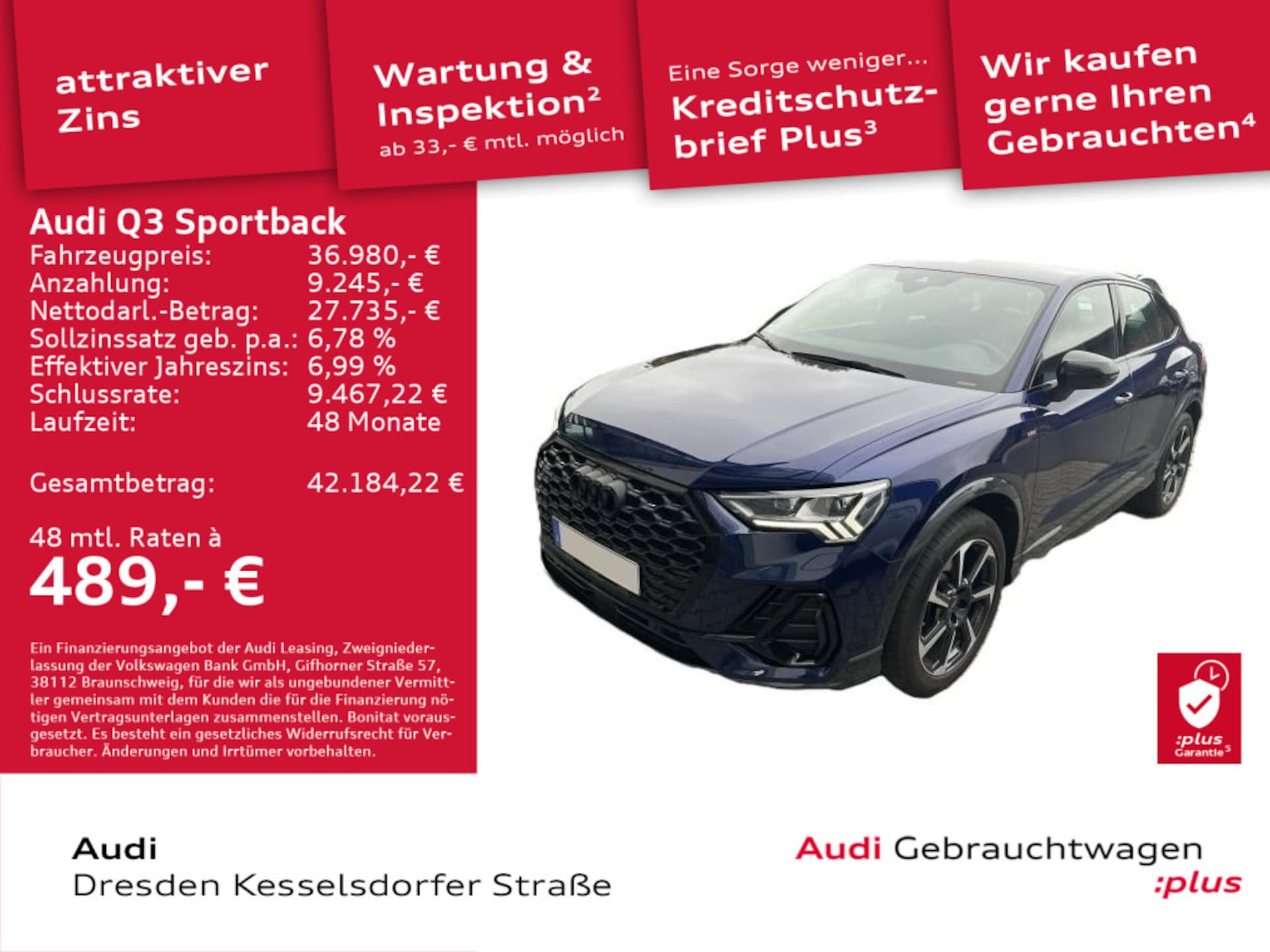Audi Q3 Sportback S line