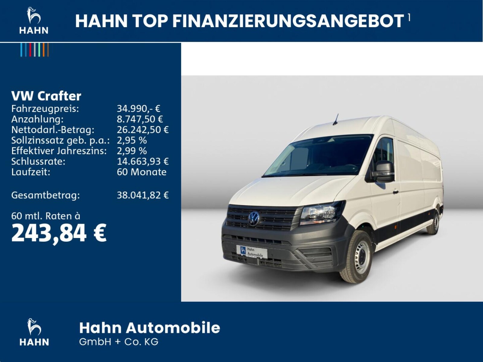 Volkswagen Crafter Kasten langer Radstand – Bild 2