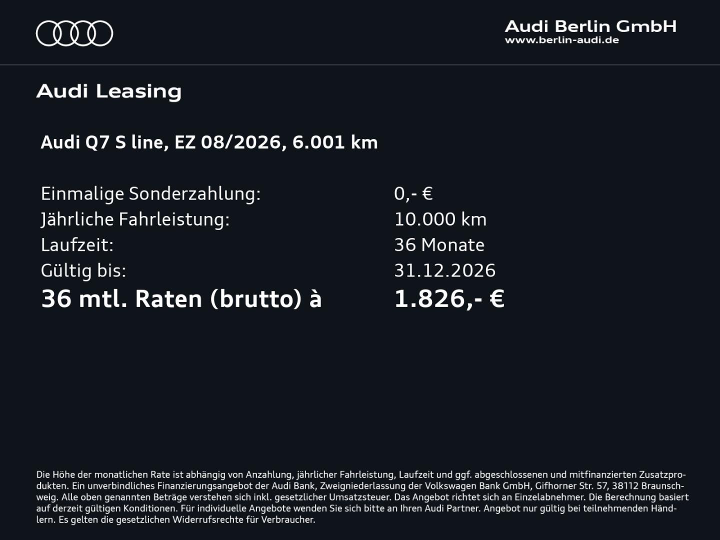 Bild über Audi Q7 SUV TDI quattro 220 kW tiptronic - für weitere Informationen kontaktieren Sie den Audi Partner