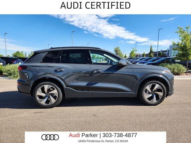 Certified 2025 Audi Q6 e-tron Premium Plus with VIN WA124BGF7SA074882 for sale in Parker, CO