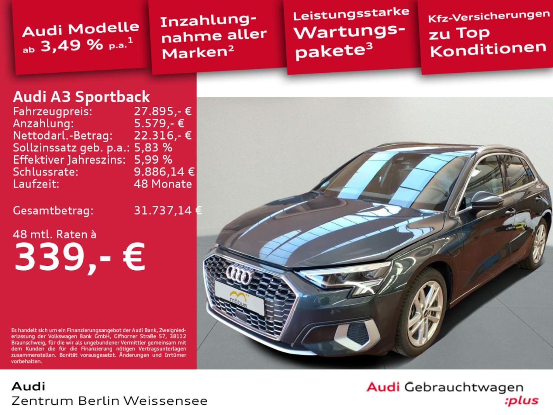 Audi A3 Sportback TFSI e Advanced