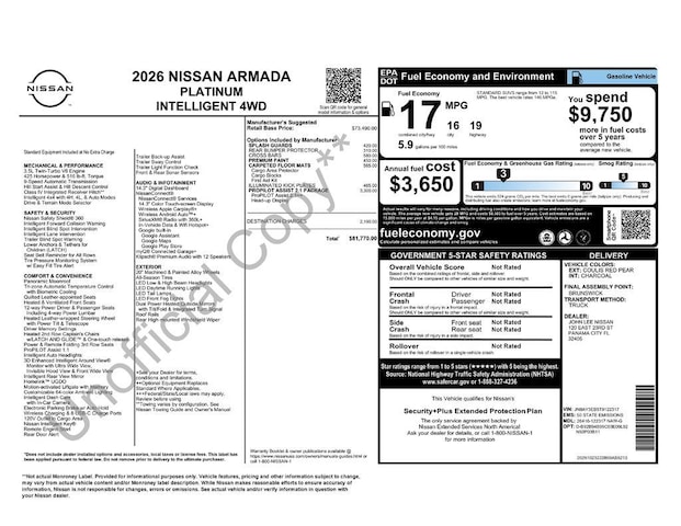 2026 Nissan Armada