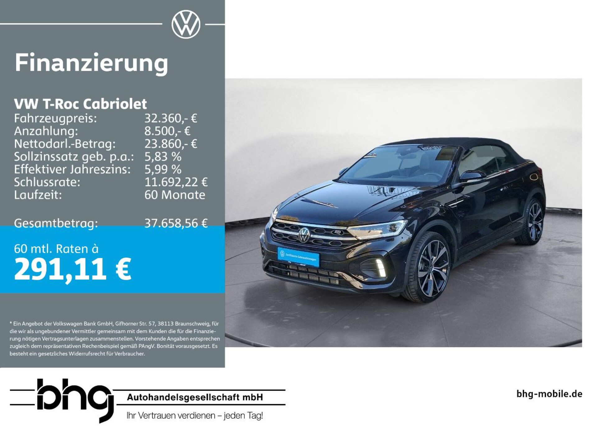 Volkswagen T-Roc Cabriolet 2026
