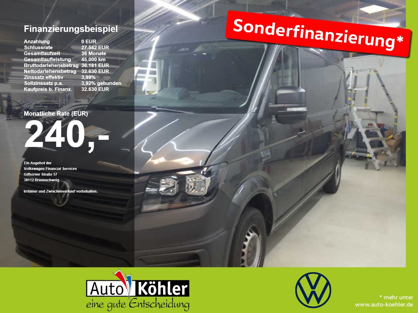 Volkswagen Crafter Kasten mittlerer Radstand