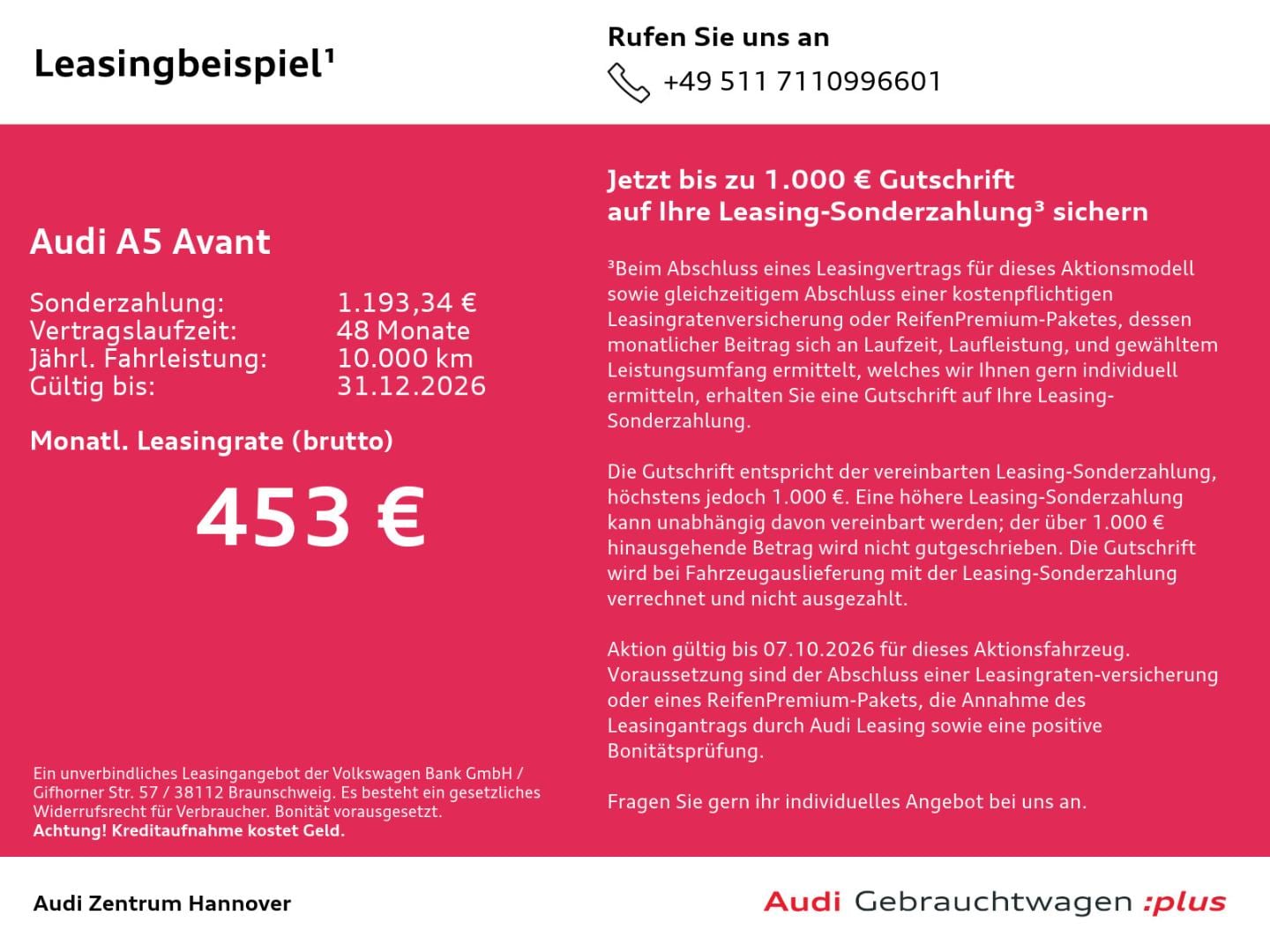 Bild über Audi A5 Avant TFSI S tronic - für weitere Informationen kontaktieren Sie den Audi Partner