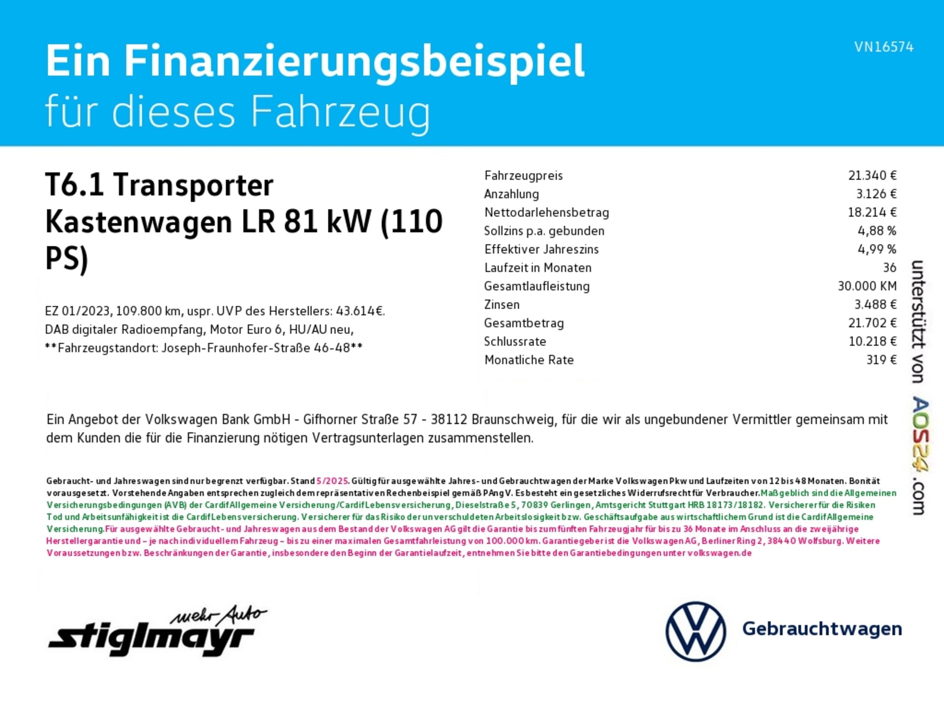 Volkswagen T6.1 Transporter Kasten langer Radstand EcoProfi