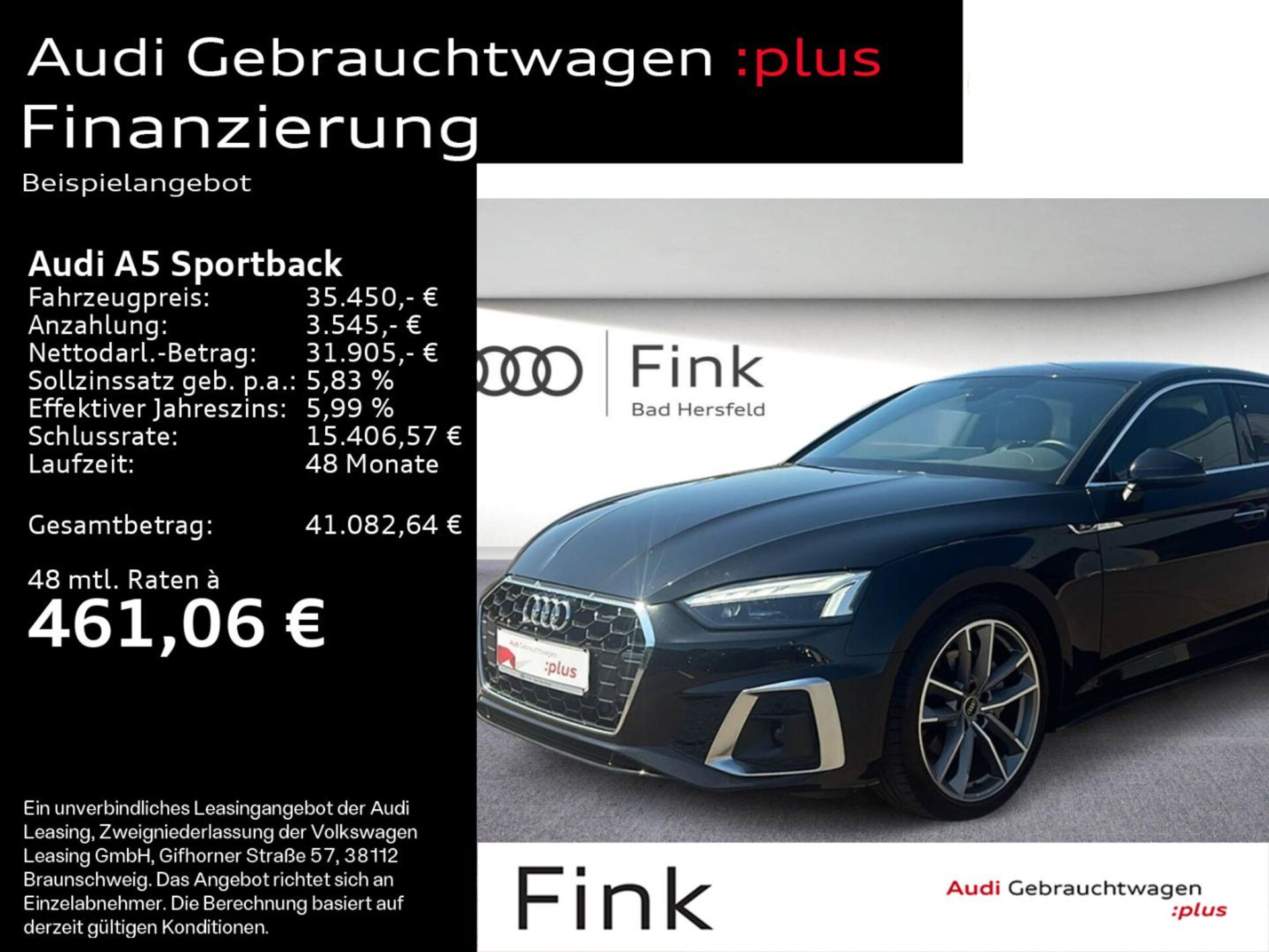 Audi A5 Sportback S line