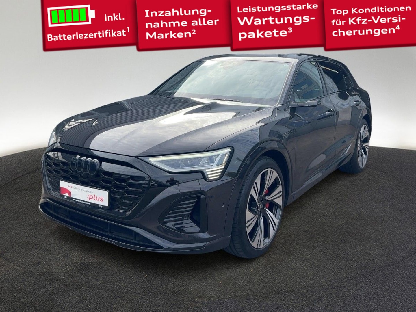 Bild über Audi Q8 e-tron S line 55 e-tron quattro - für weitere Informationen kontaktieren Sie den Audi Partner