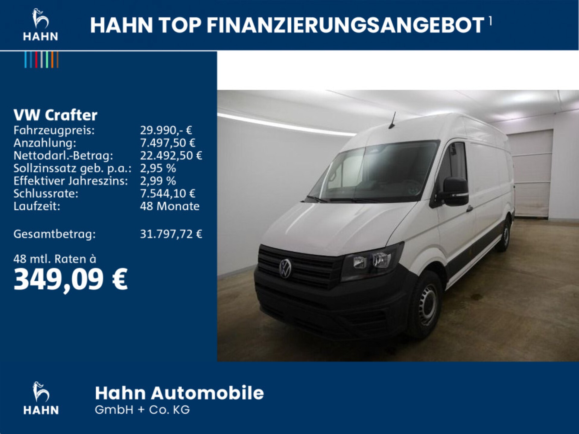 Volkswagen Crafter Kasten mittlerer Radstand