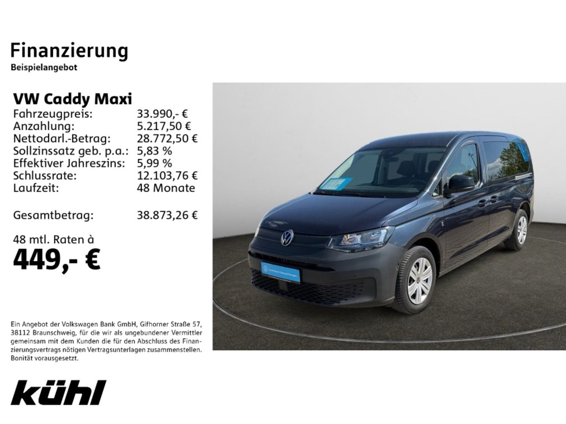 Volkswagen Caddy Maxi Basis-Modell