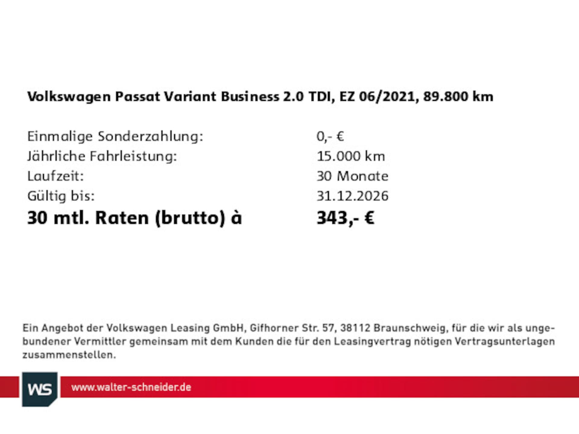 Volkswagen Passat Variant Business