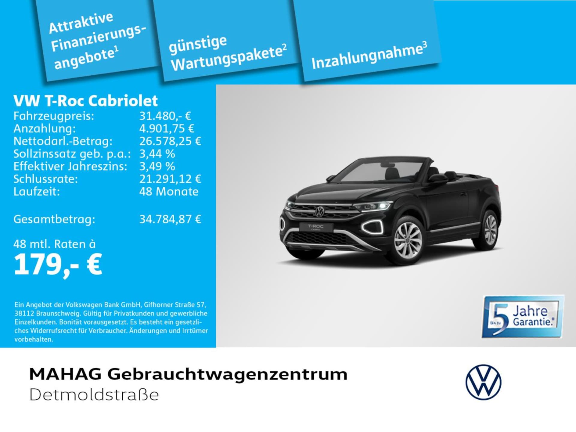 Volkswagen T-Roc Cabriolet Style