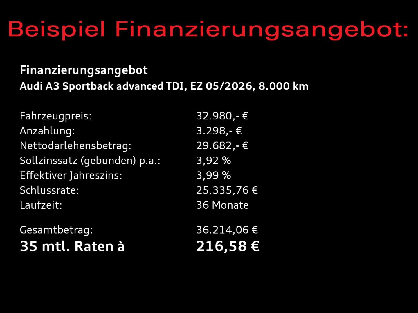 Bild über Audi A3 Sportback TDI S tronic - für weitere Informationen kontaktieren Sie den Audi Partner