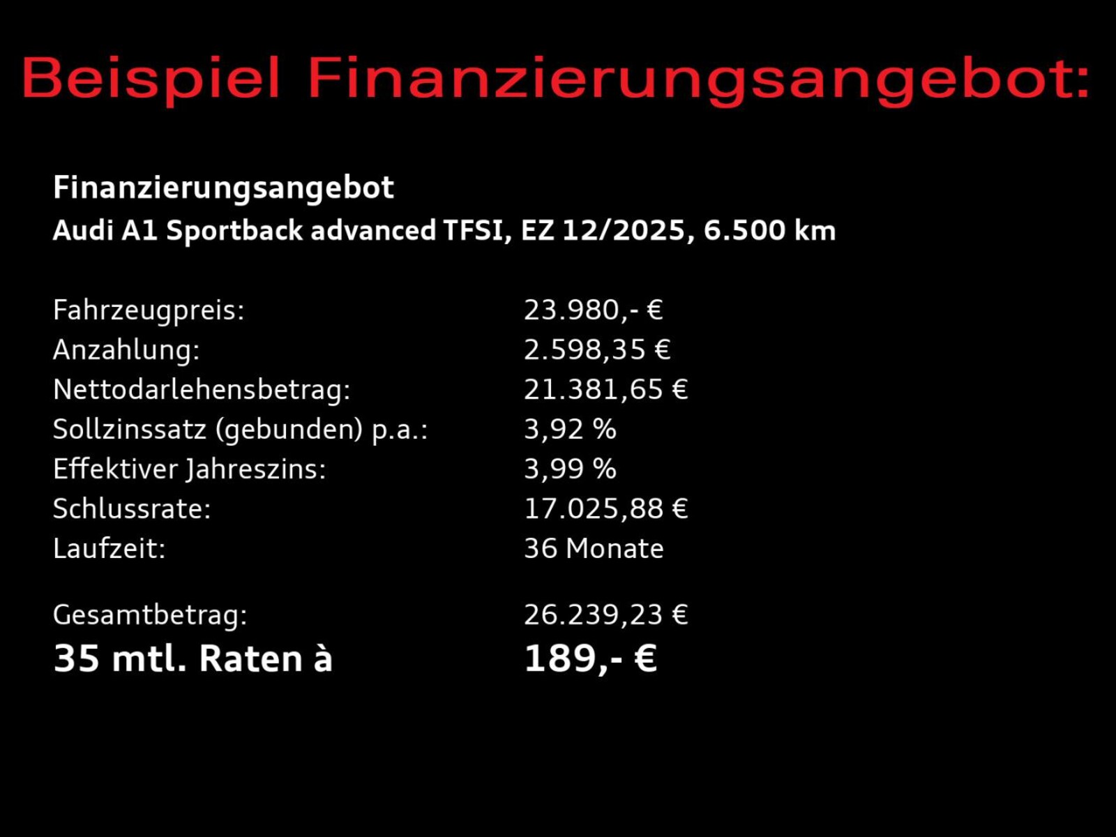 Audi A1 Sportback – Bild 4