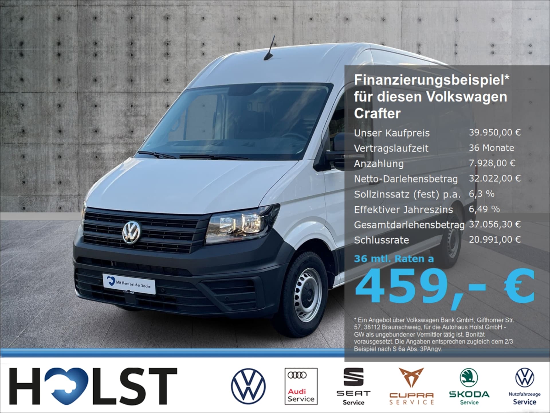 Volkswagen Crafter Kasten mittlerer Radstand