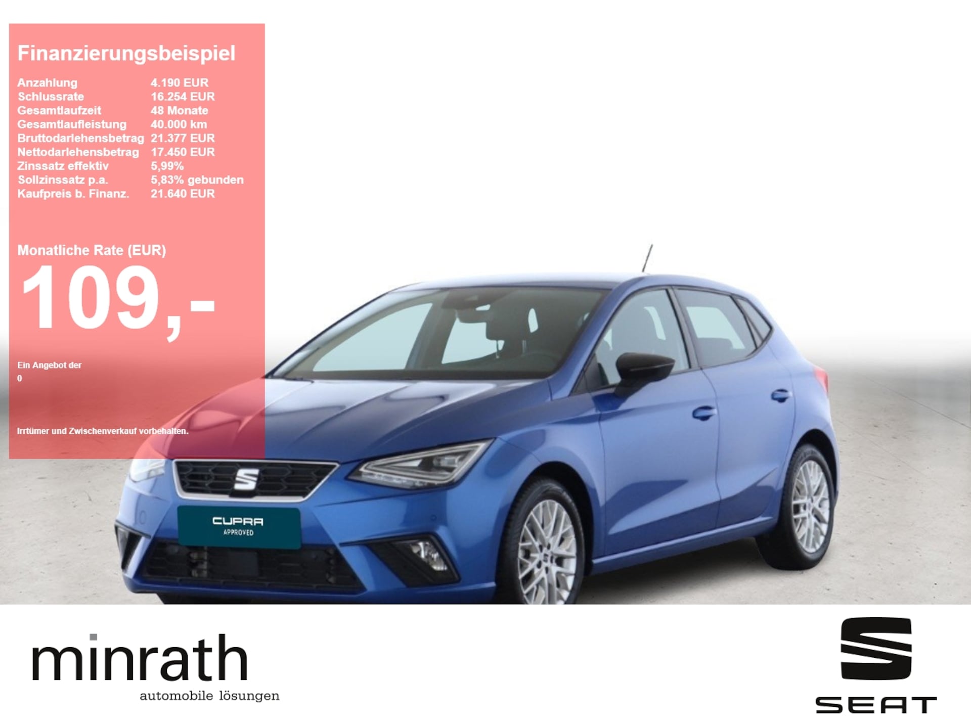 Seat Ibiza 2025 — 1.5 TSI DSG ACC+LED+NAVI+APP+RFK+SHZ+PDC