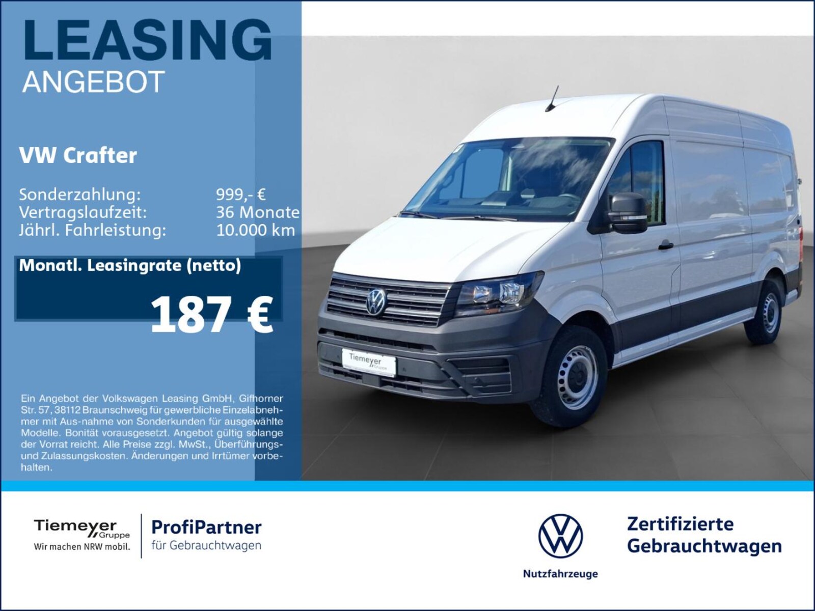 Volkswagen Crafter Kasten mittlerer Radstand