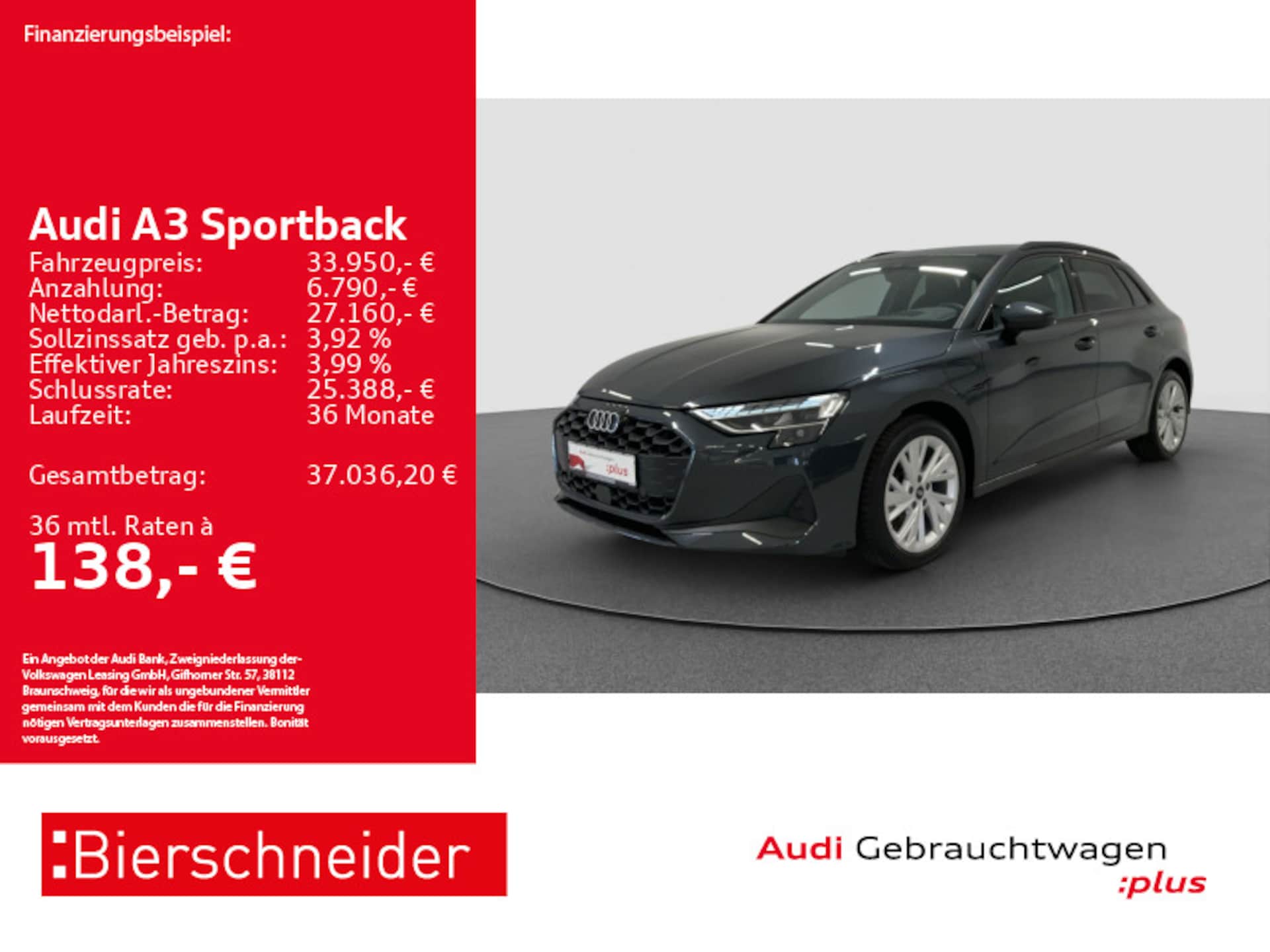 Audi A3 Sportback TFSI e