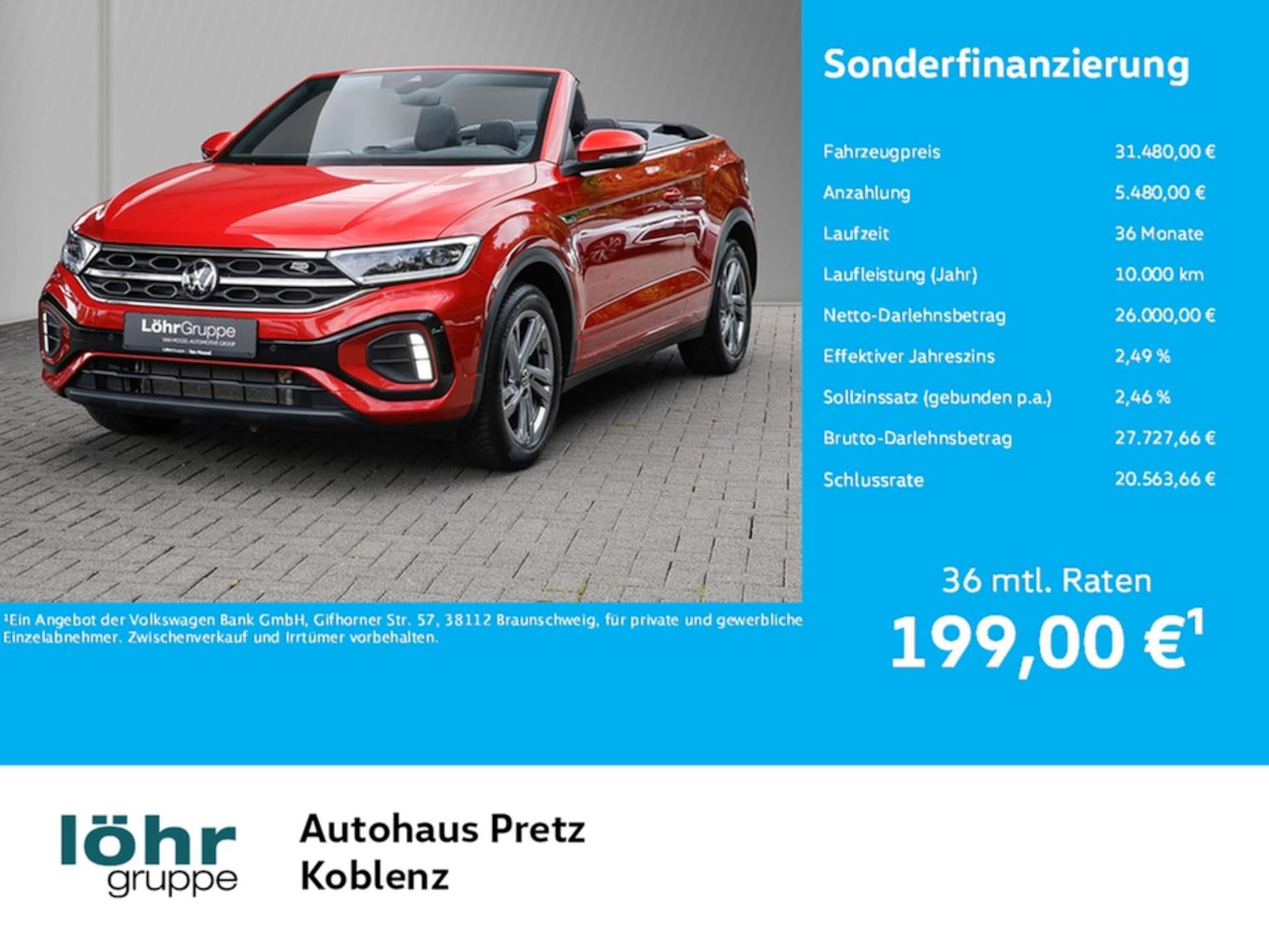 Volkswagen T-Roc Cabriolet R-Line