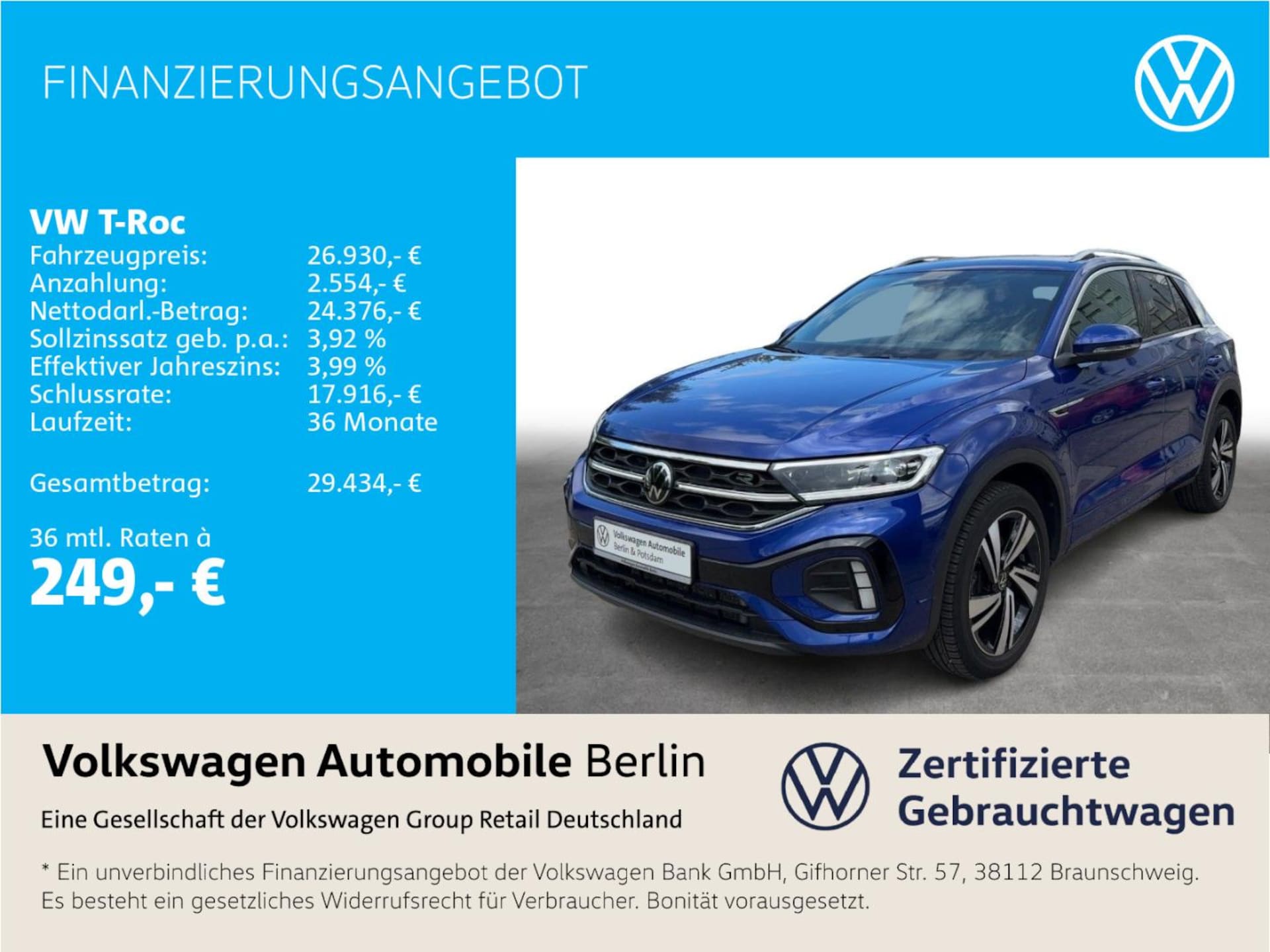 Volkswagen T-Roc R-Line