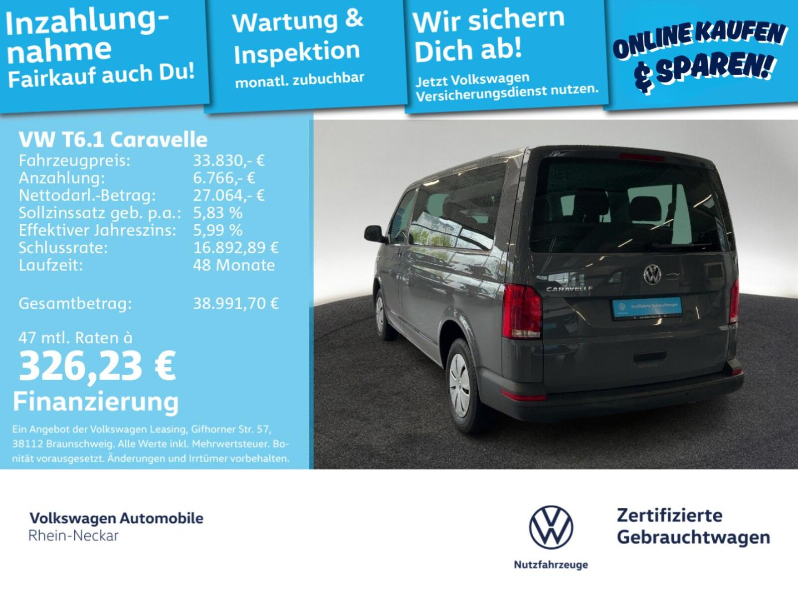 Volkswagen T6.1 Caravelle kurzer Radstand – Bild 2