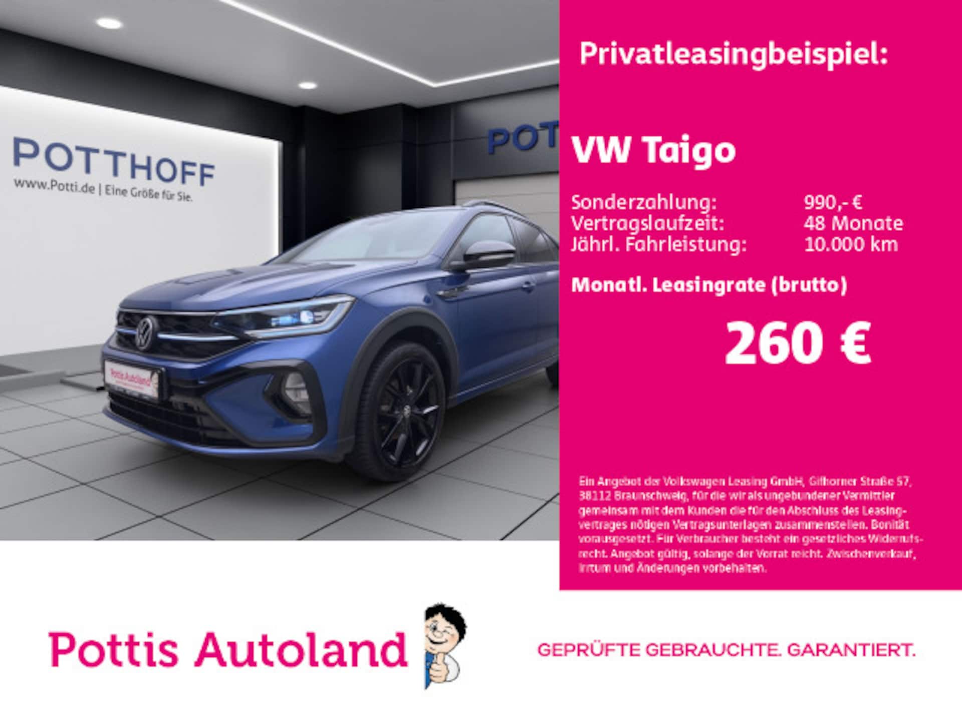 Volkswagen Taigo 2022 — Taigo R-LINE IQ.LIGHT NAVI PDC KAMERA