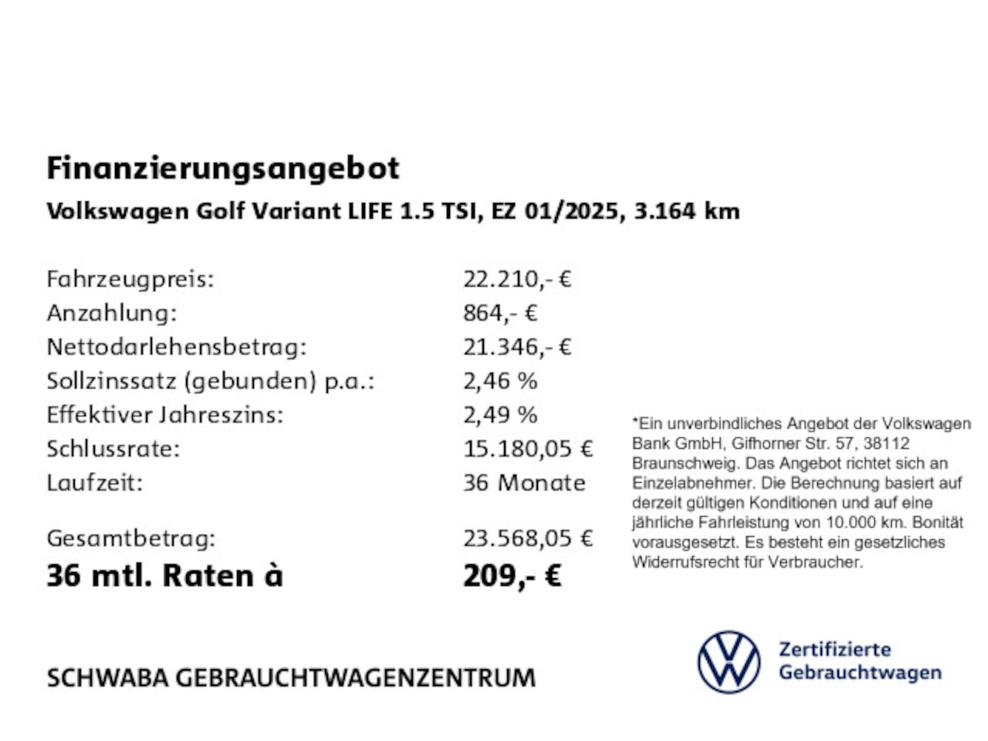 Volkswagen Golf Variant Life