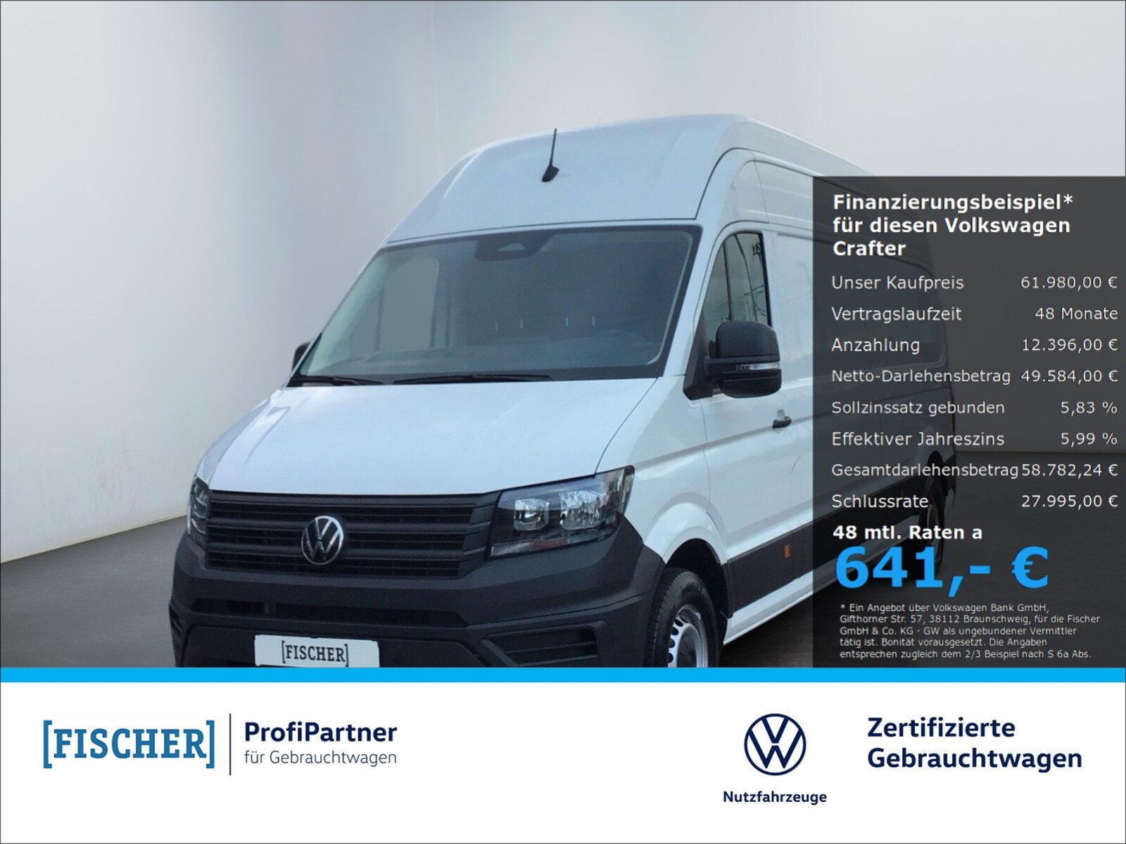 Volkswagen Crafter Kasten langer Radstand