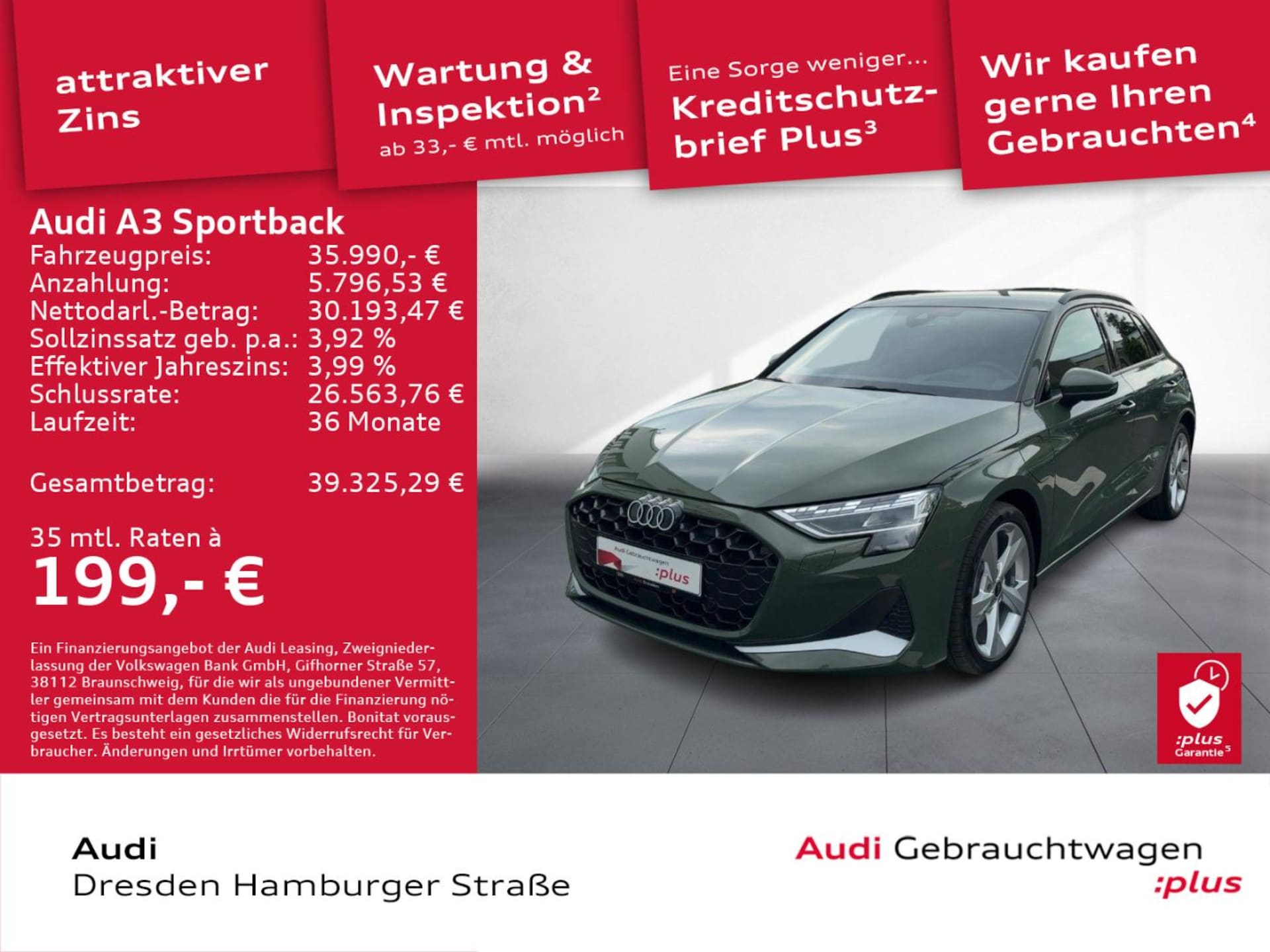Audi A3 Sportback TFSI e Advanced