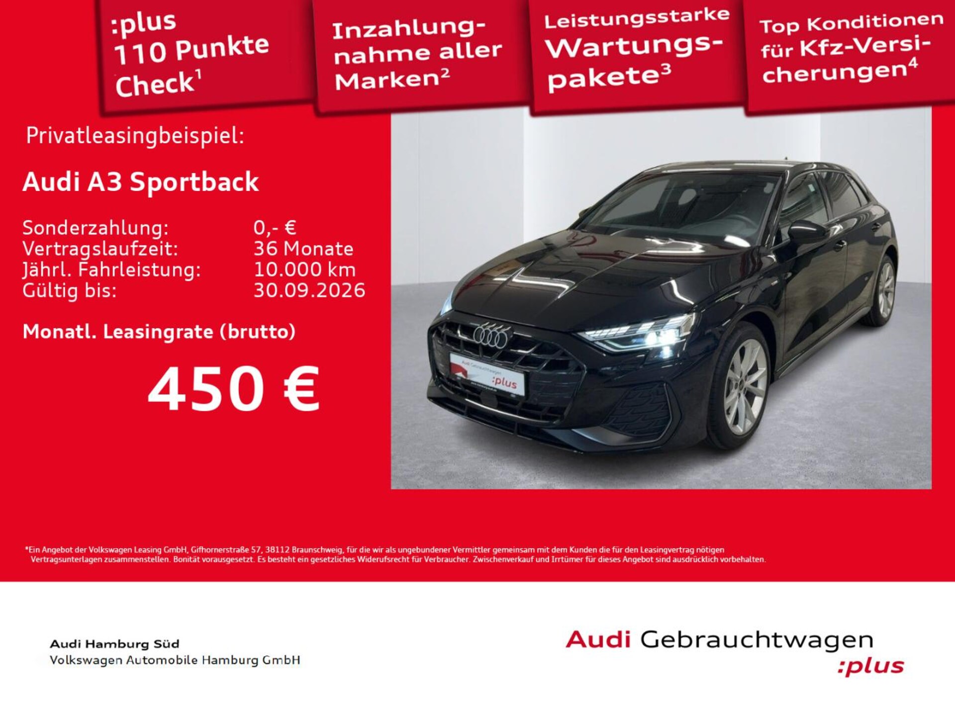 Audi A3 Sportback TFSI e S line