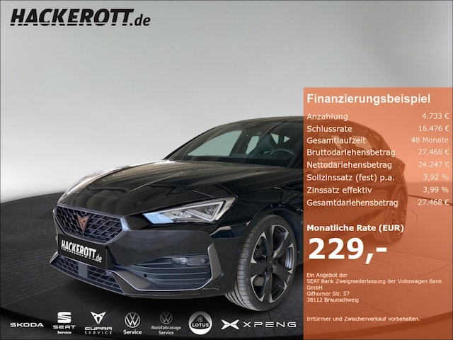 CUPRA Leon VZ Aktion 3,99% eff. Zins Navi DCC ACC Sitzheizung Rückfahrkamera Full Link (GW-H041759)