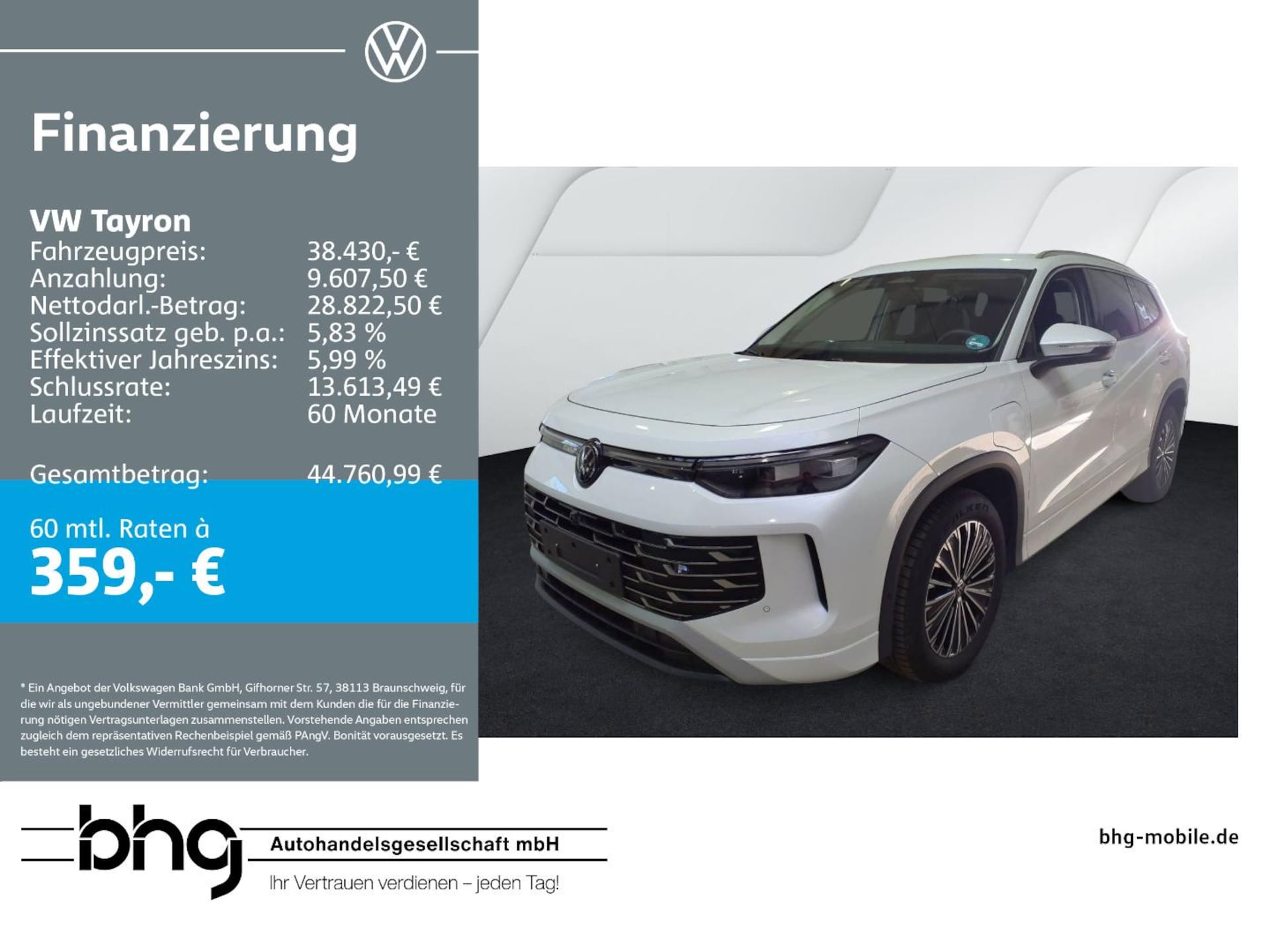 Volkswagen Tayron Elegance
