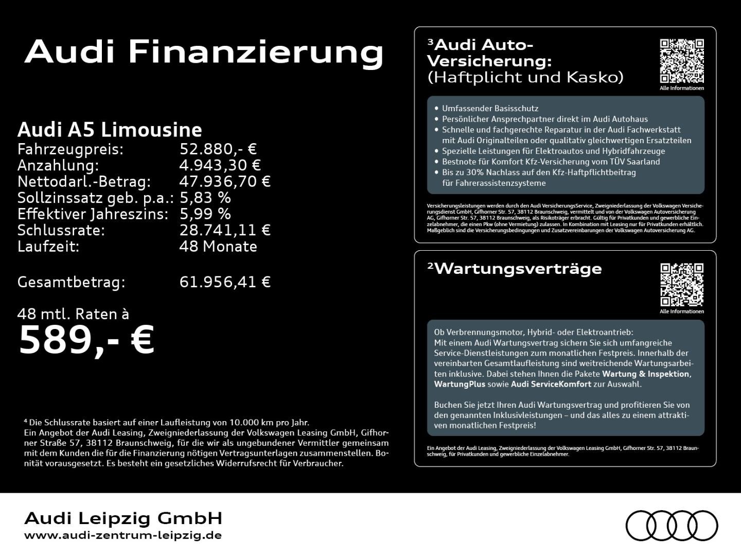 Bild über Audi A5 Limousine TDI quattro 150 kW S tronic - für weitere Informationen kontaktieren Sie den Audi Partner
