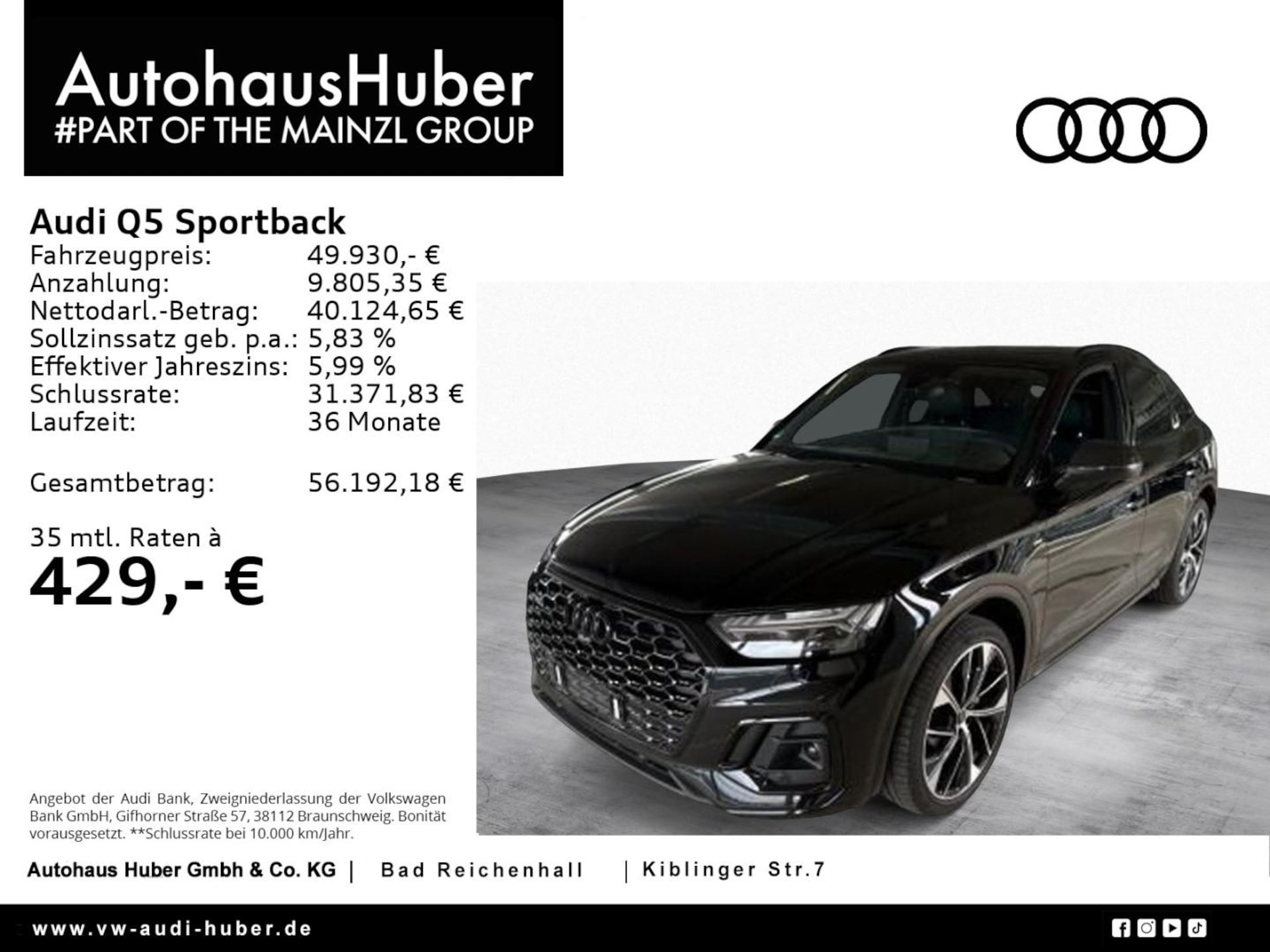 Audi Q5 Sportback S line