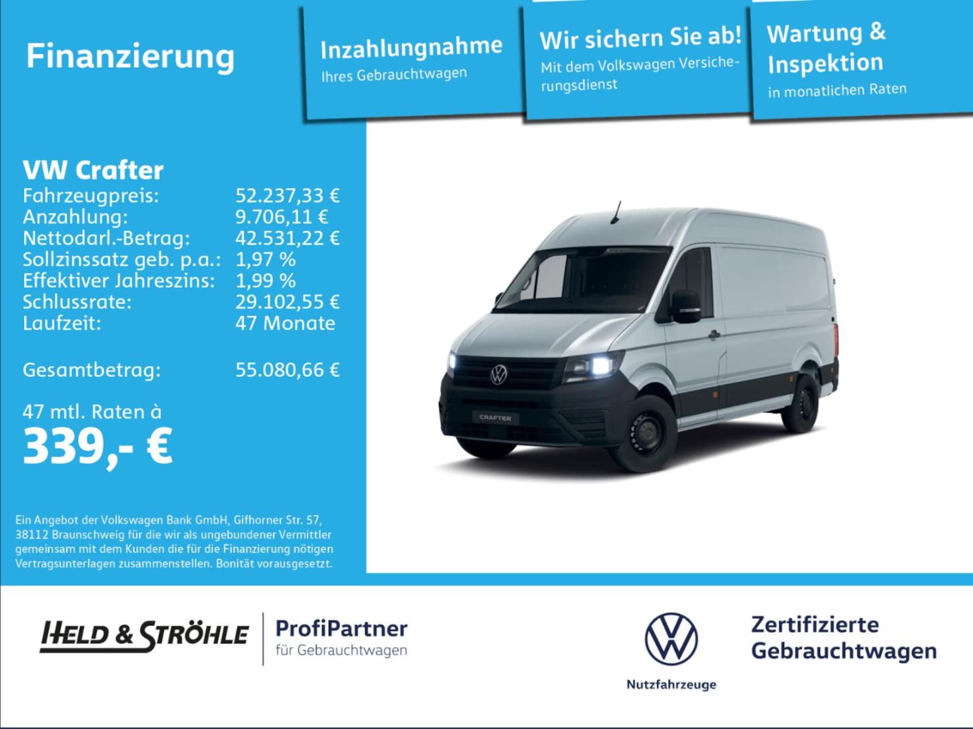 Volkswagen Crafter Kasten mittlerer Radstand