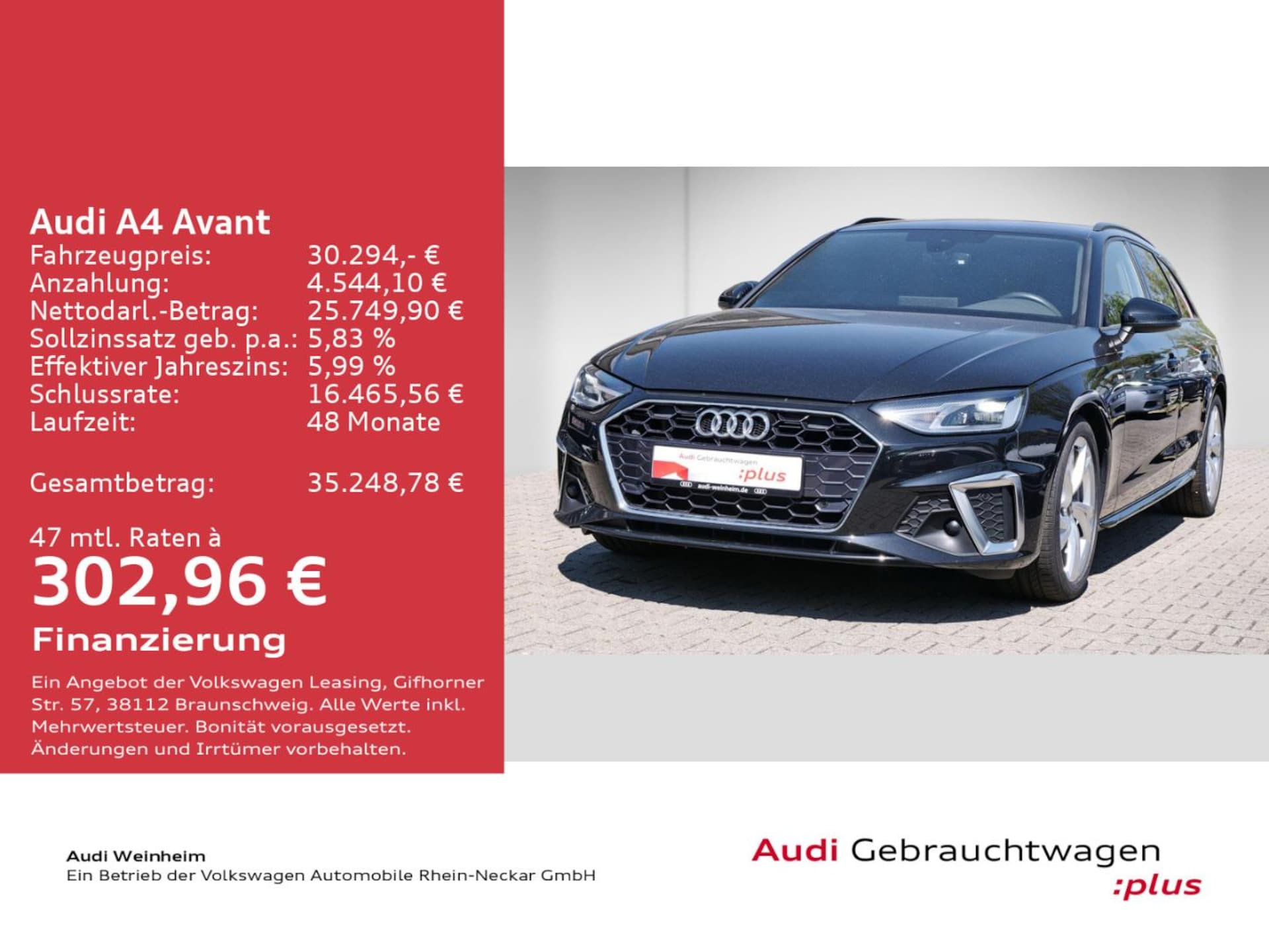 Audi A4 Avant S line