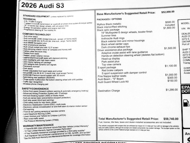 2026 Audi S3 Base - Photo 31