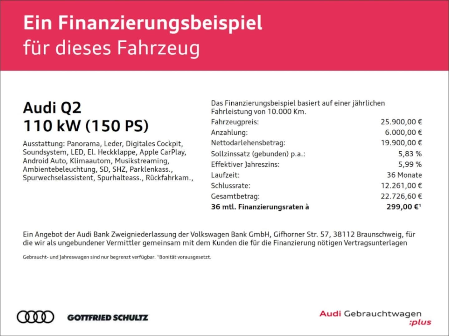 Bild über Audi Q2 S line 35 TFSI S tronic - für weitere Informationen kontaktieren Sie den Audi Partner