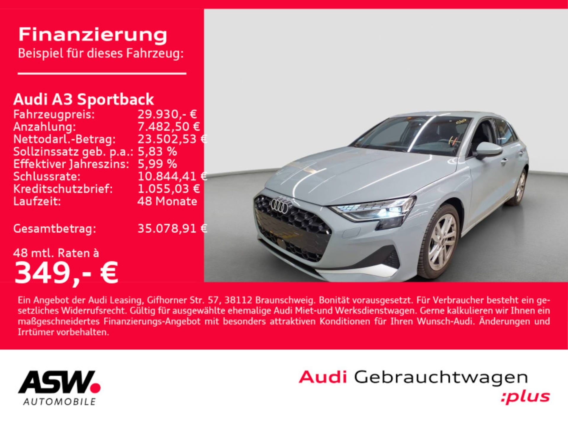 Audi A3 Sportback Advanced