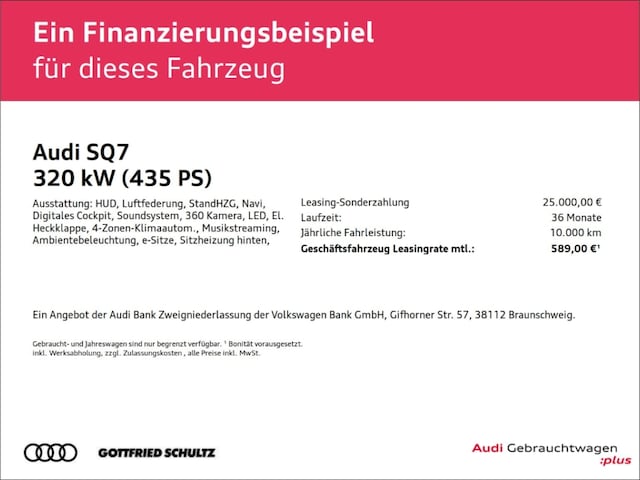 Image about Audi SQ7 TDI quattro tiptronic