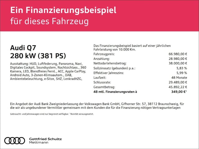 Image about Audi Q7 TFSI e 55 TFSI e quattro tiptronic