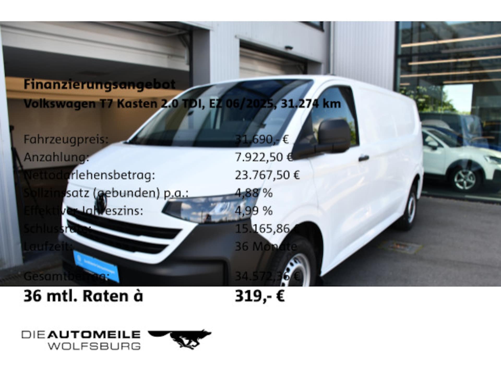 Volkswagen Transporter Kasten langer Radstand