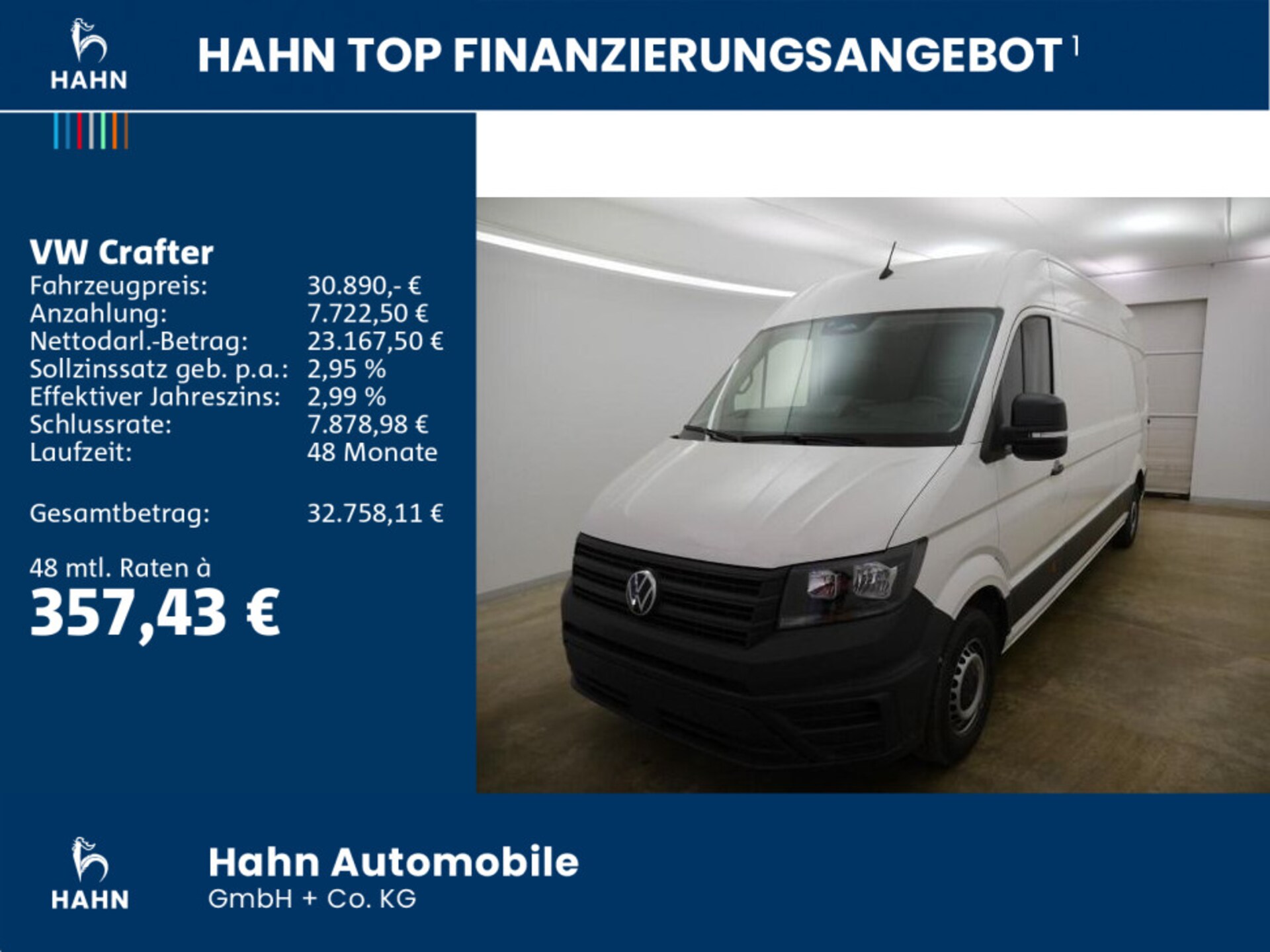 Volkswagen Crafter Kasten langer Radstand