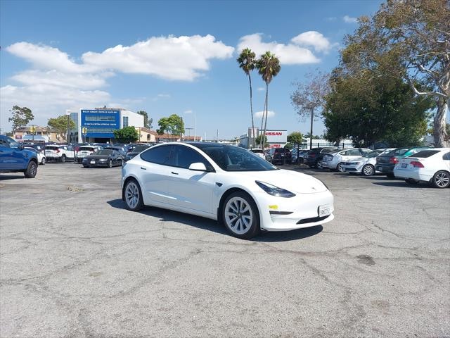 Used 2022 Tesla Model 3 Base with VIN 5YJ3E1EA4NF154855 for sale in Torrance, CA