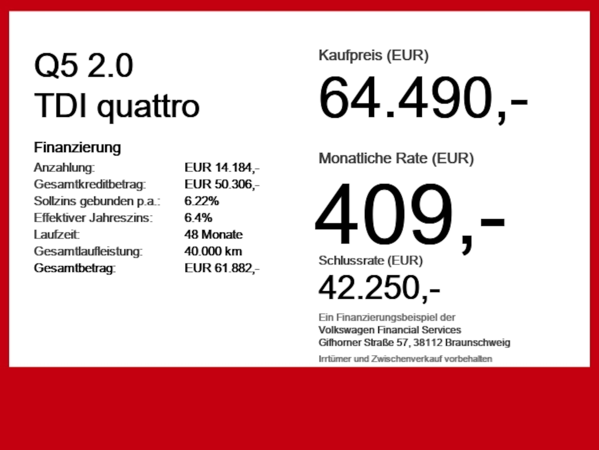 Audi Q5 SUV edition one