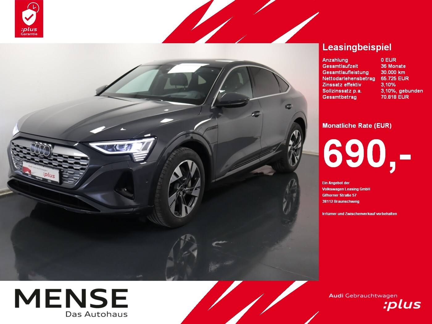 Image about Audi Q8 Sportback e-tron advanced 55 e-tron quattro
