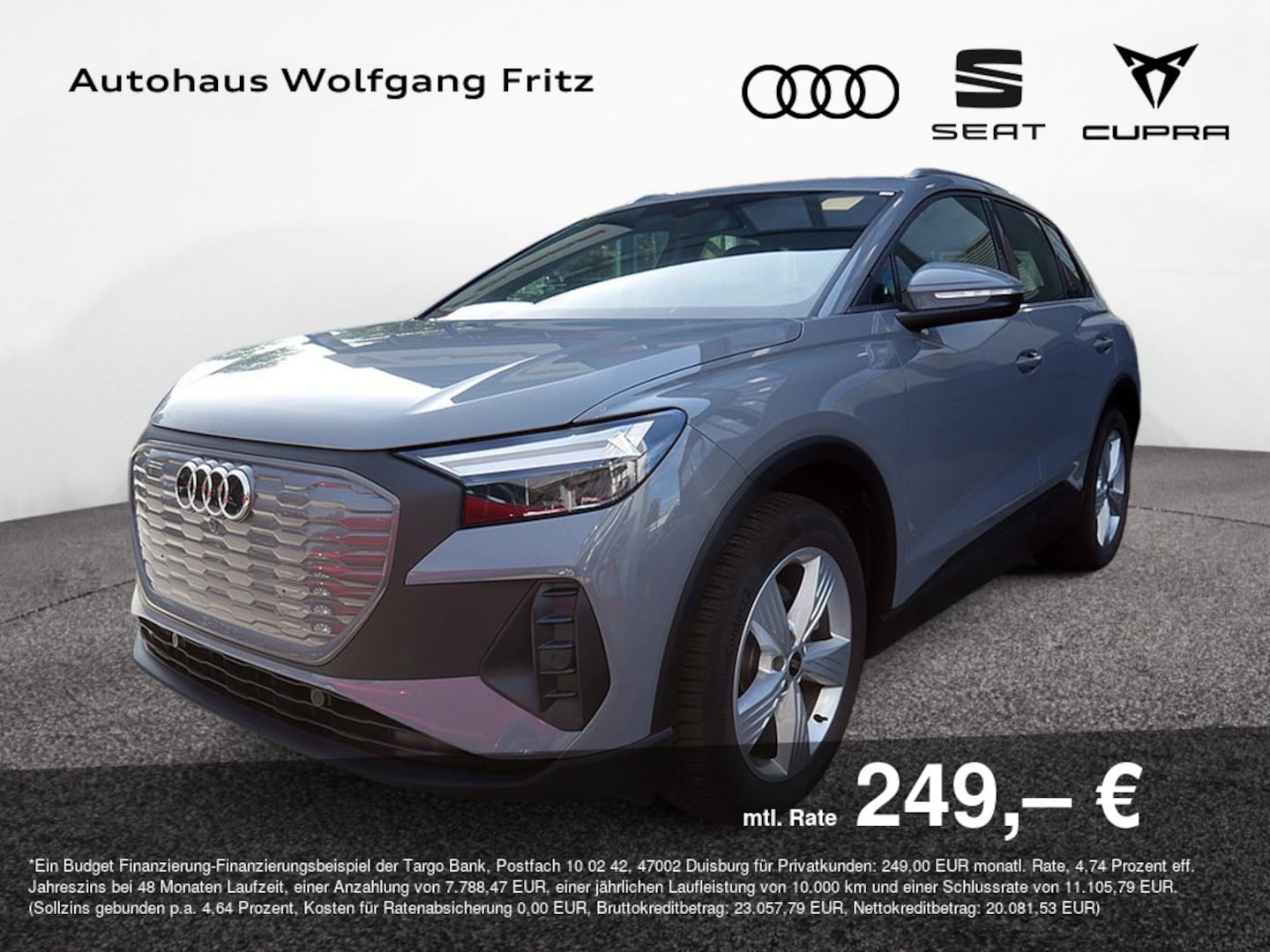 Bild über Audi Q4 e-tron 35 e-tron - für weitere Informationen kontaktieren Sie den Audi Partner