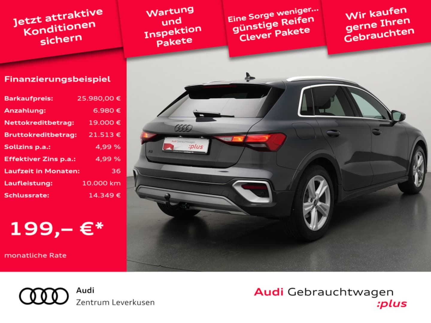 Bild über Audi A3 allstreet 35 TFSI S tronic - für weitere Informationen kontaktieren Sie den Audi Partner