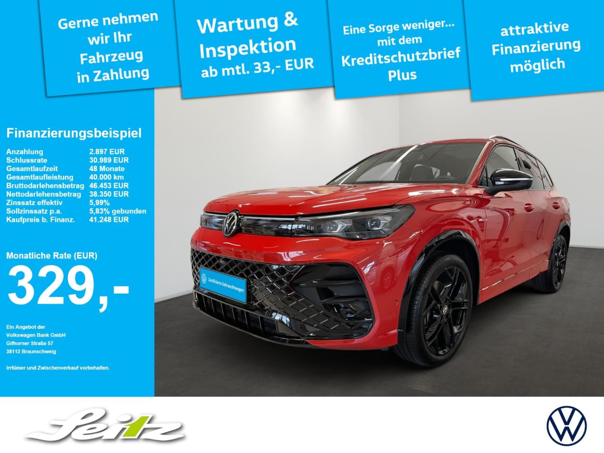 Volkswagen Tiguan — Volkswagen Tiguan 2.0 TDI 4M R-Line *AHK*PANO*NAVI*KAMERA*